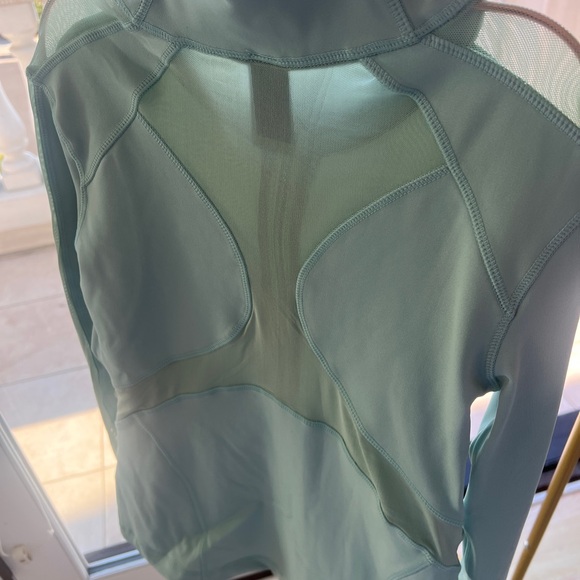 Mint green athletic zip up jacket - Picture 3 of 3